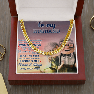 To My Husband Meeting You Was Fate Cuban Link Chain SO13v5