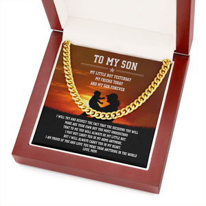 To My Son - I Am Proud Of You - Cuban Link Chain SO84