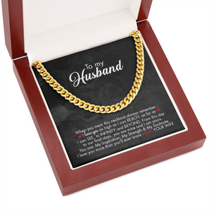 To My Husband - Infinity And Beyond - Cuban Link Chain KT09