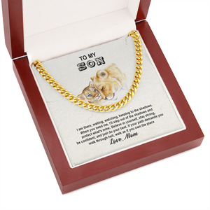 To My Son - Believe In Yourself And Do Your Best - Cuban Link Chain SO106V