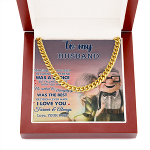 To My Husband Meeting You Was Fate Cuban Link Chain SO13v5