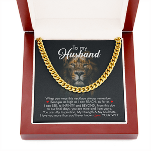 To My Husband - Infinity And Beyond - Cuban Link Chain KT09v2