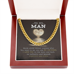 To My Man - I Love You Forever & Ever - Cuban Link Chain SO81V