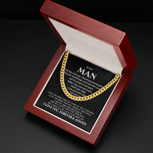 To My Man - My Missing Piece - Cuban Link Chain KT11