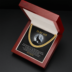 To My Son - Never Forget That I Love You - Cuban Link Chain SO118V