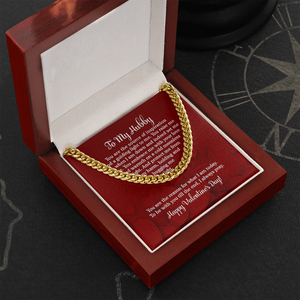 To My Hubby - Happy Valentine's Day - Cuban Link Chain KT15