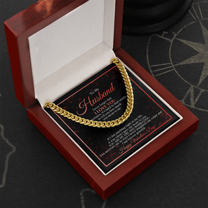 To My Husband - Happy Valentine's Day - Cuban Link Chain KT18