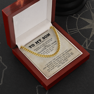 To My Son - I Will Always Love You - Cuban Link Chain SO73V
