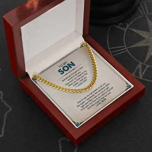 To My Son - You Mean The Word To Me - Cuban Link Chain SO93V