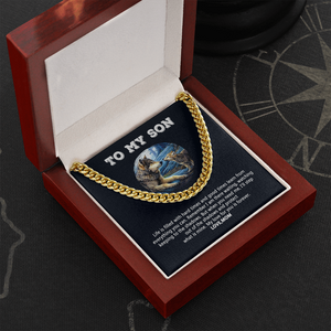 To My Son - My Love For You Is Forever - Cuban Link Chain SO109V