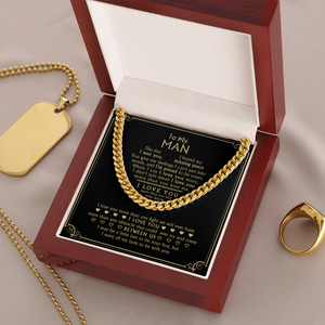 To My Man - My Missing Piece - Cuban Link Chain KT10