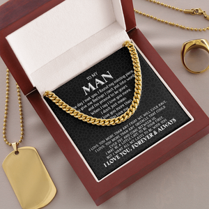 To My Man - My Missing Piece - Cuban Link Chain KT11