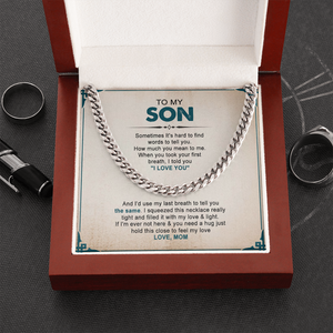 To My Son - You Mean The Word To Me - Cuban Link Chain SO93V