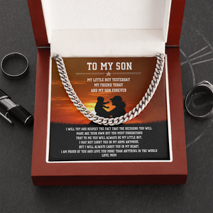 To My Son - I Am Proud Of You - Cuban Link Chain SO84