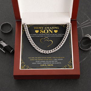 To My Amazing Son - Always Remember - Cuban Link Chain KT25