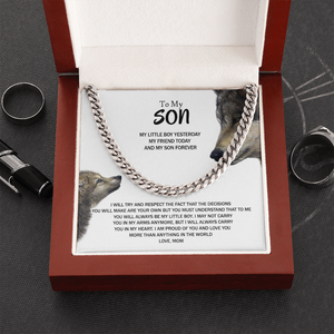 To My Son - My Little Boy Forever - Cuban Link Chain SO98V