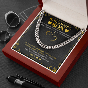 To My Amazing Son - Always Remember - Cuban Link Chain KT25