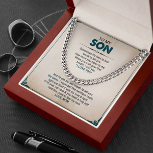 To My Son - You Mean The Word To Me - Cuban Link Chain SO93V
