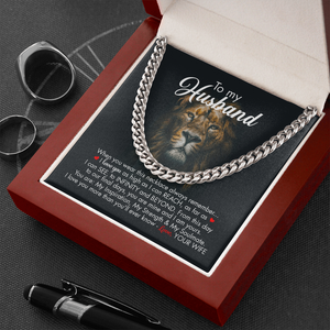 To My Husband - Infinity And Beyond - Cuban Link Chain KT09v2