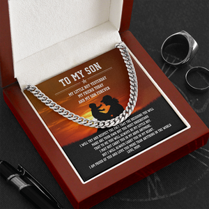 To My Son - I Am Proud Of You - Cuban Link Chain SO84