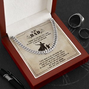 To My Dad - You Will Always Be My Dad & My Hero - Cuban Link Chain SO133V