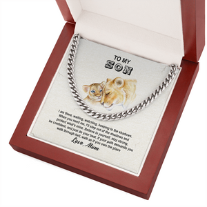 To My Son - Believe In Yourself And Do Your Best - Cuban Link Chain SO106V