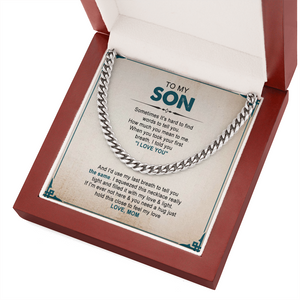 To My Son - You Mean The Word To Me - Cuban Link Chain SO93V