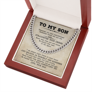 To My Son - I Will Always Love You - Cuban Link Chain SO73V