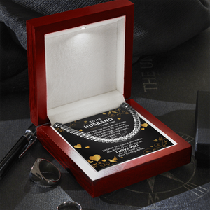 To My Husband - I Love You - Cuban Link Chain KT26