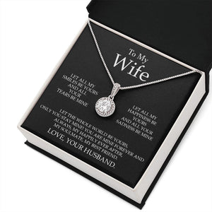 Husband Wife - My Soulmate My Best Friend - Eternal Hope Necklace