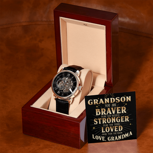 To My Grandson - Braver Stronger And Loved More - Watch WH01T