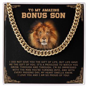 Bonus Son - I Am So Proud Of You - Cuban Link Chain SO189V