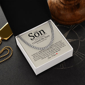 Son - Mom - Always Carry You In My Heart - Cuban Link Chain