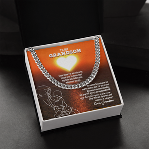 To My Grandson - My Love For You Is Forever - Cuban Link Chain SO131V