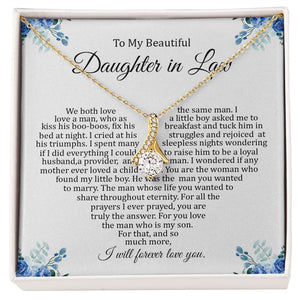 Daughter In Law - I Will Forever Love You - Alluring Beauty Necklace