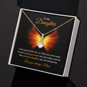 Daughter - Mom - I Love You For The Little Girl - Alluring Beauty Necklace