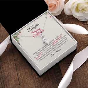 Daughter Mom - Merry Christmas - Alluring Beauty Necklace