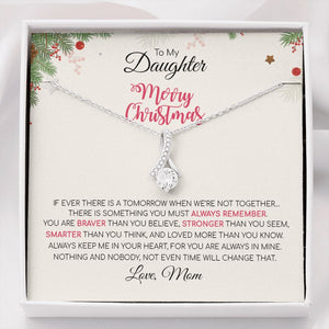 Daughter Mom - Merry Christmas - Alluring Beauty Necklace