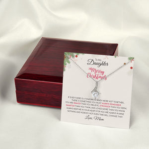 Daughter Mom - Merry Christmas - Alluring Beauty Necklace