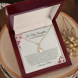 Daughter Mom - On Daughter's Wedding Day - Alluring Beauty Necklace