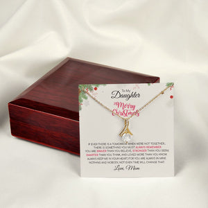 Daughter Mom - Merry Christmas - Alluring Beauty Necklace