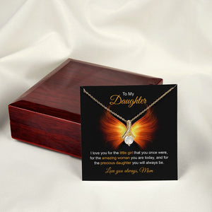 Daughter - Mom - I Love You For The Little Girl - Alluring Beauty Necklace