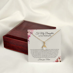 Daughter Mom - On Daughter's Wedding Day - Alluring Beauty Necklace