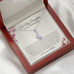 Daughter Mom - On Daughter's Wedding Day - Alluring Beauty Necklace