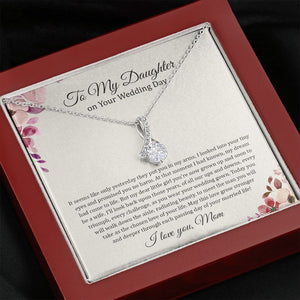 Daughter Mom - On Daughter's Wedding Day - Alluring Beauty Necklace