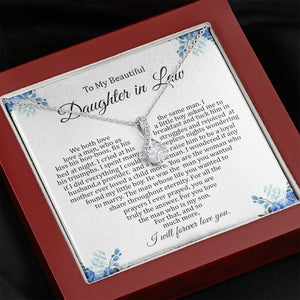 Daughter In Law - I Will Forever Love You - Alluring Beauty Necklace
