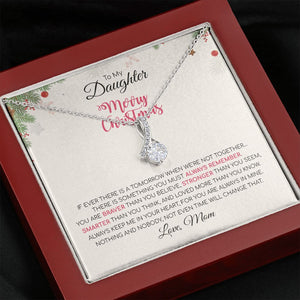 Daughter Mom - Merry Christmas - Alluring Beauty Necklace