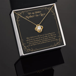 Future Mother In Law - Thank You For Always Welcoming Me - Love Knot Necklace