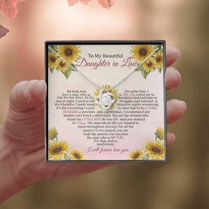 Daughter In Law - I Will Forever Love You - Love Knot Necklace