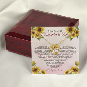 Daughter In Law - I Will Forever Love You - Love Knot Necklace